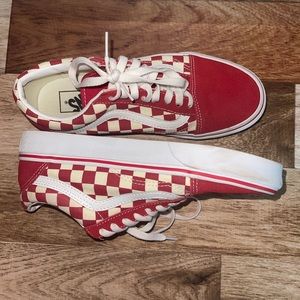 Red Checkered Vans